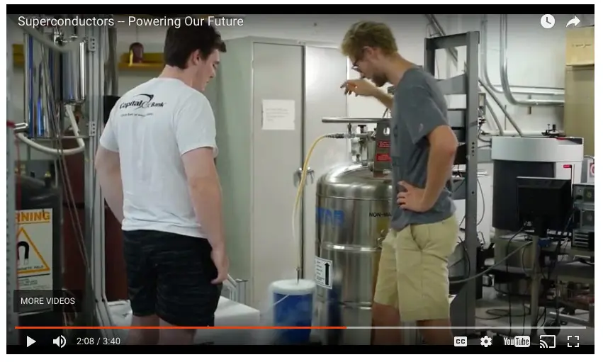 liquid nitrogen container used in physics lab