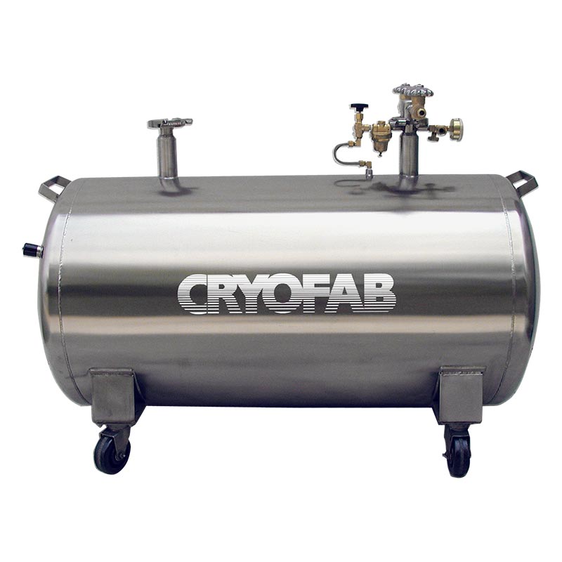 horizontal cryogenic tank