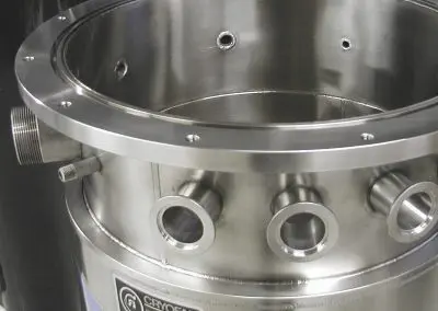 optional flanged top for cryogenic dewar