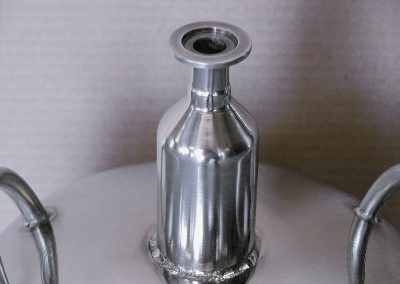 optional neck for low-pressure cryogenic container