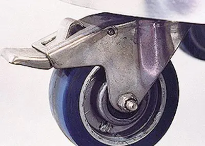 pedal locking caster for cryo tank