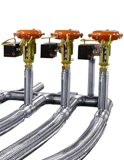 custom cryogenic vacuum jacketed lines with actuated valves