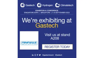 Find Cryofab at Gastech in Singapore