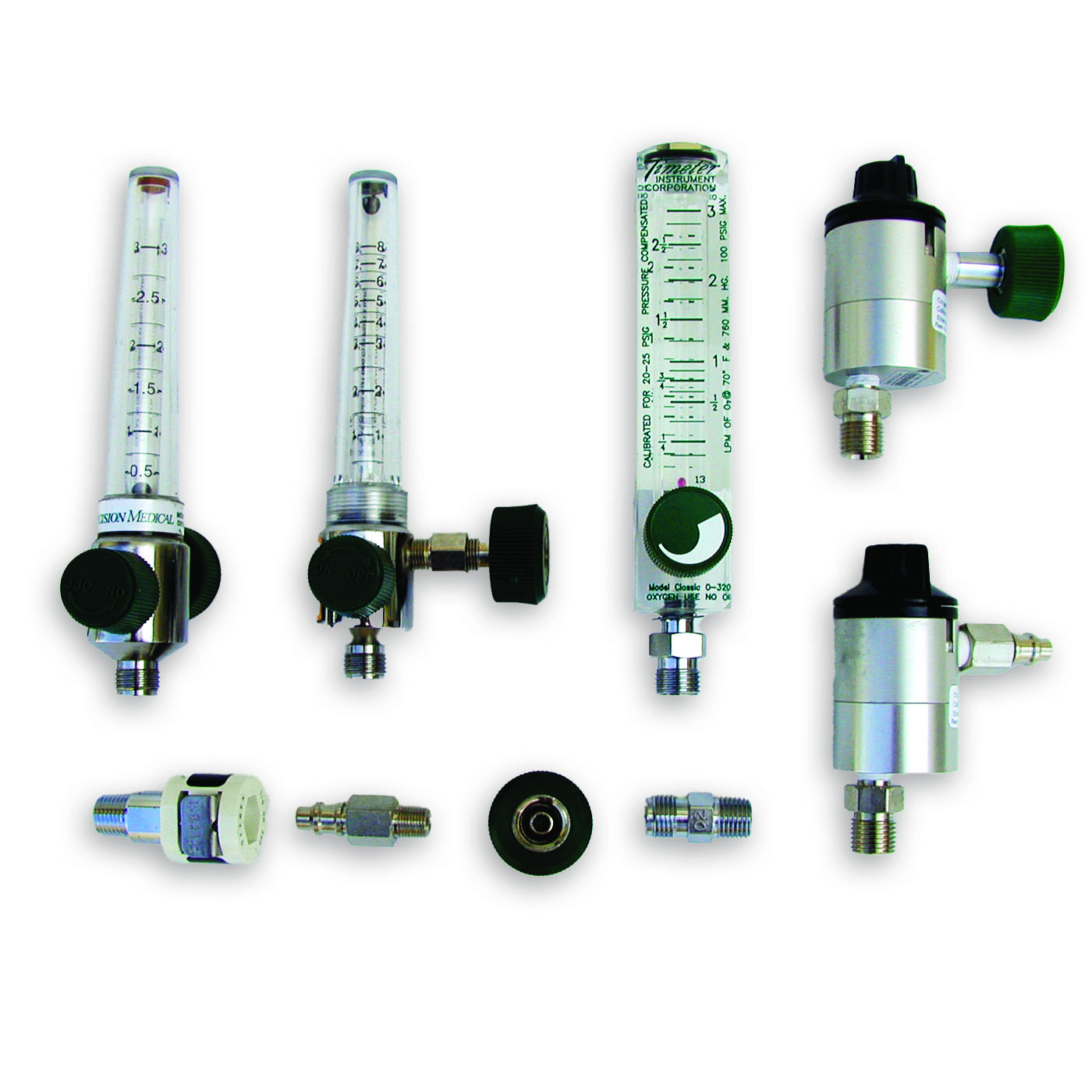 oxygen flow meters and flow locks