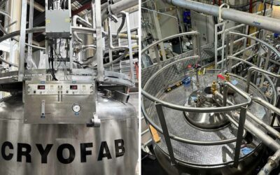Cryofab Liquid Helium Dewar at Brookhaven Labs