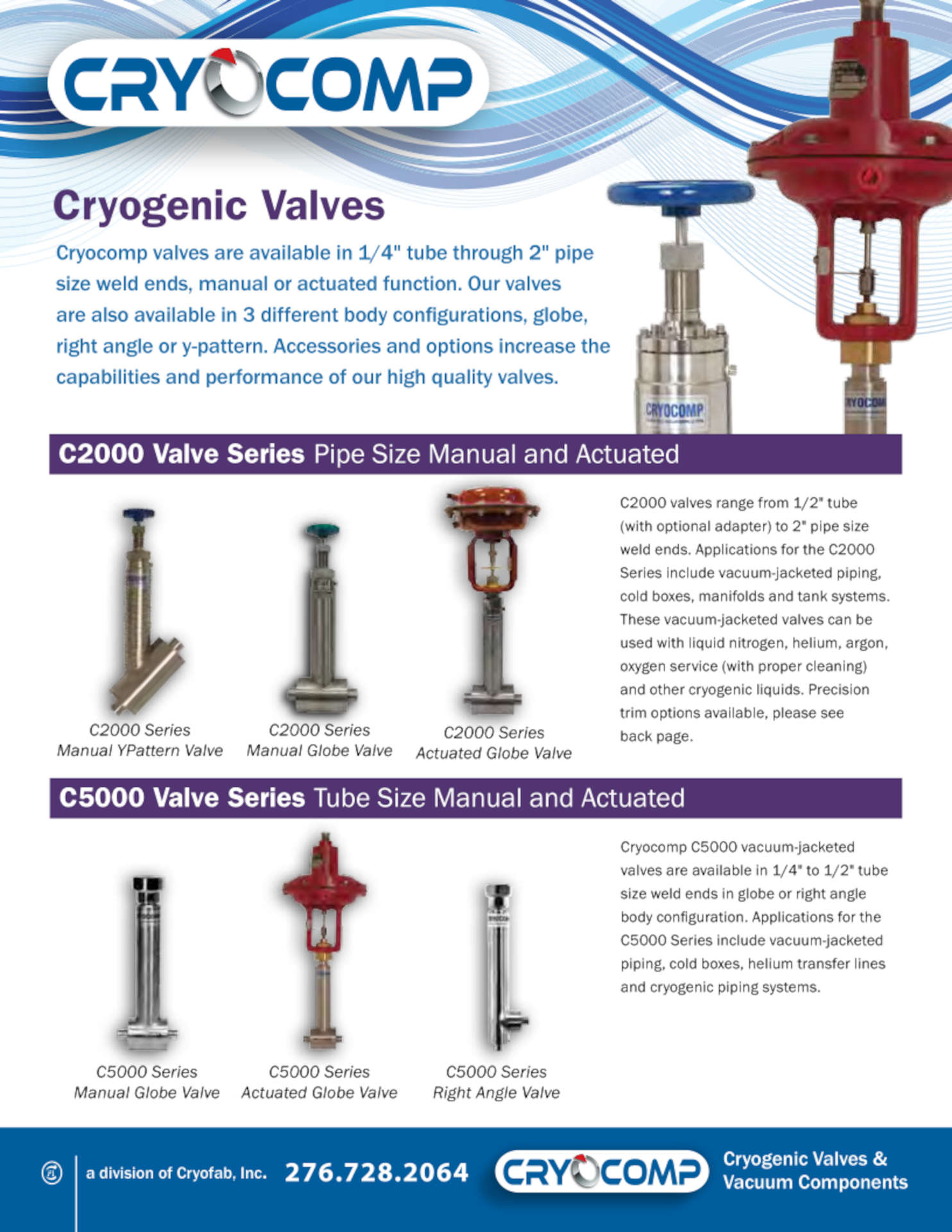 cryocomp-cryogenic-valves-brochure cryogenic valves from cryocomp brochure features drawings and optional features